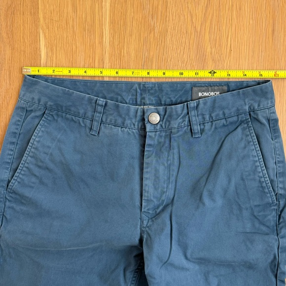 BONOBOS Straight Leg Chino 31 /32 in Blue / Light Navy Blue - Picture 2 of 10